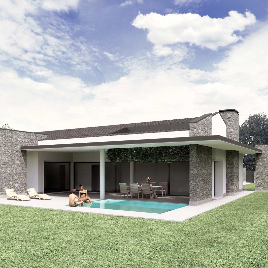 progetto costruzione castello di aviano piscina